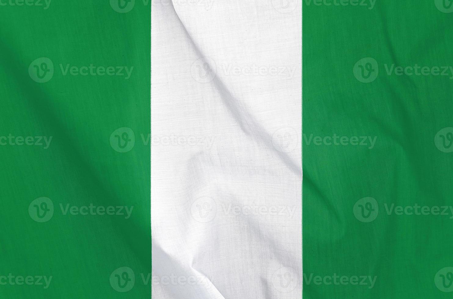 Fabric Flag of Nigeria photo