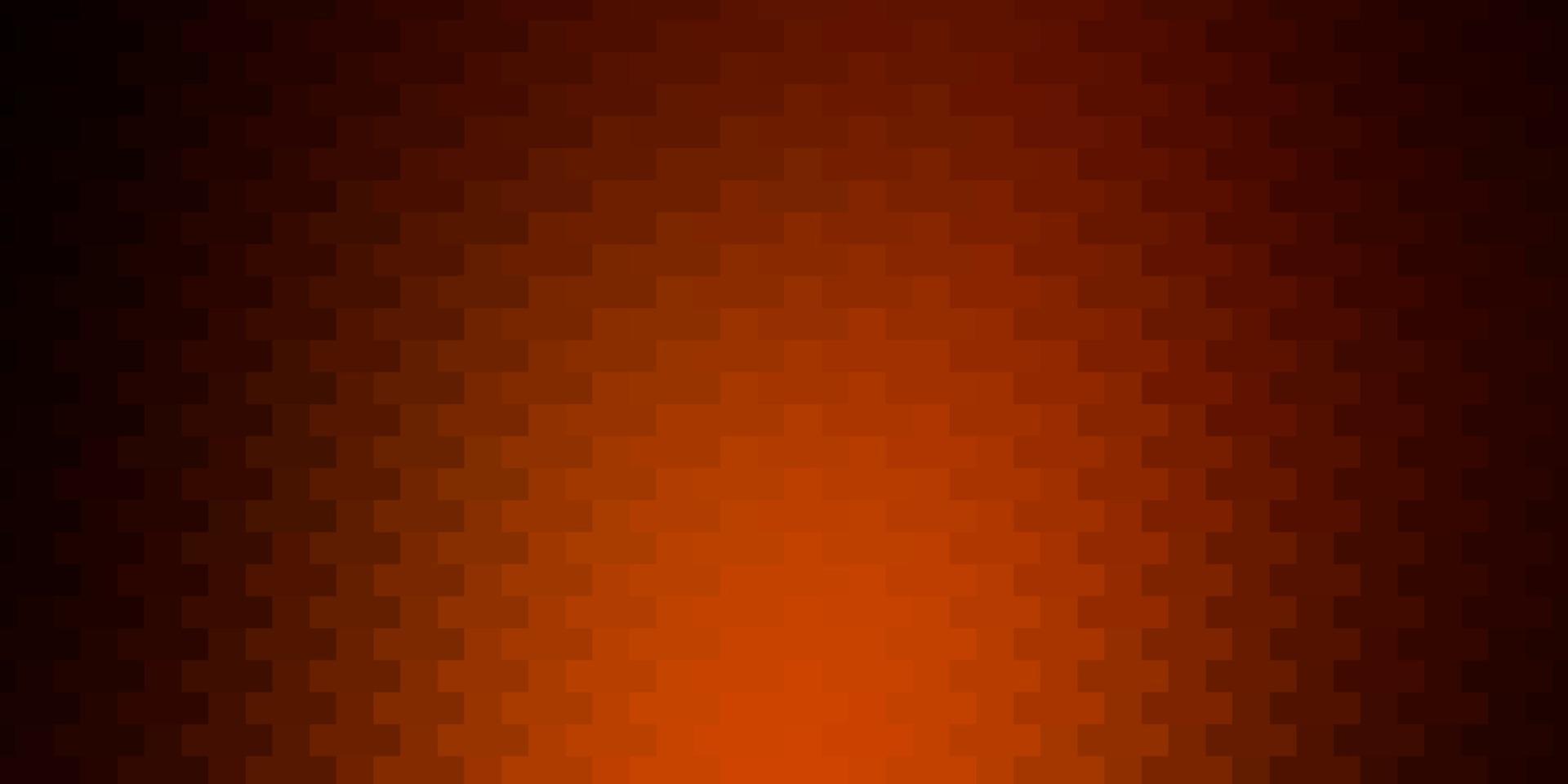 Dark Orange vector backdrop with rectangles.