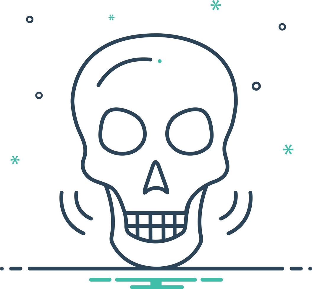 Mix icon for osteology vector