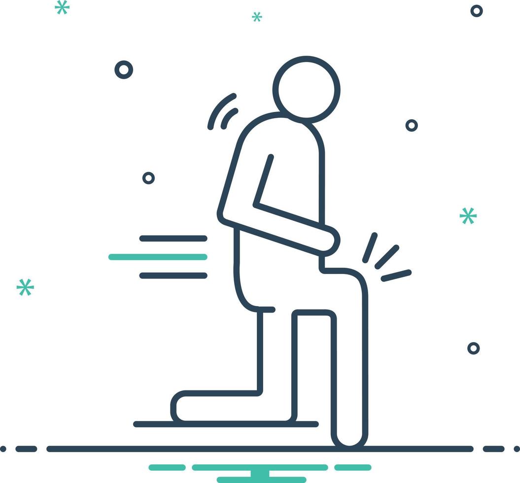 Mix icon for body aches vector