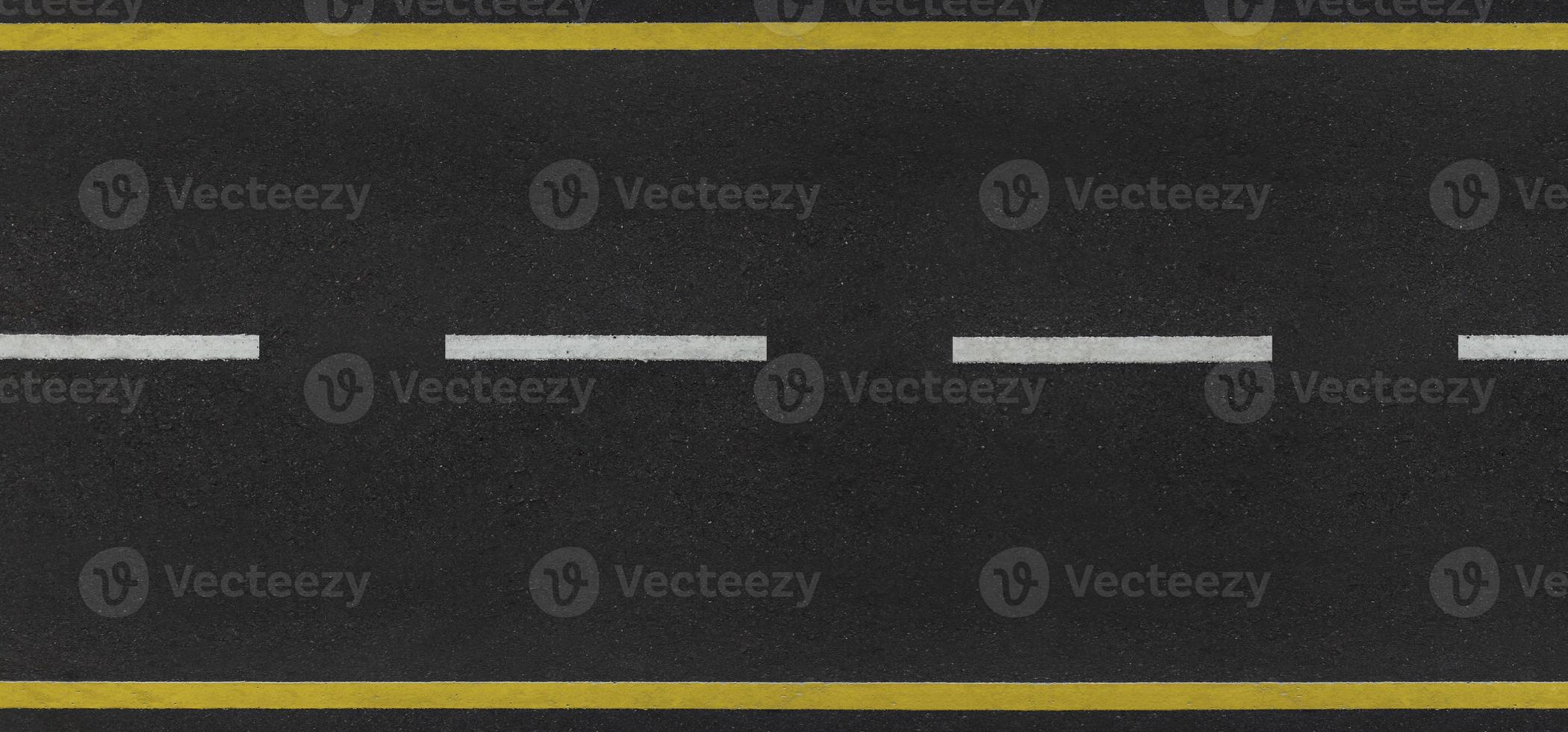 Top view of asphalt road photo