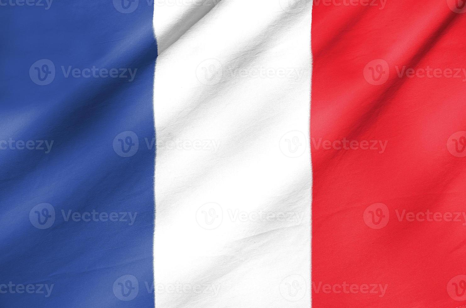 bandera de tela de francia foto