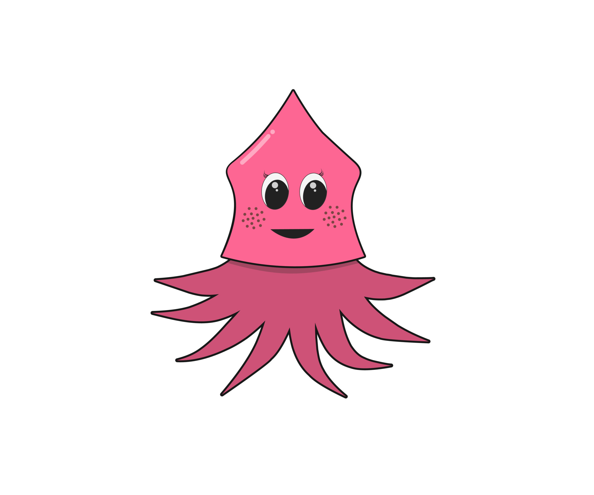 squid sea animal character, with funny face, 3817901 Vector Art at Vecteezy squid sea animal character, with funny face, 3817901 Vector Art at Vecteezy