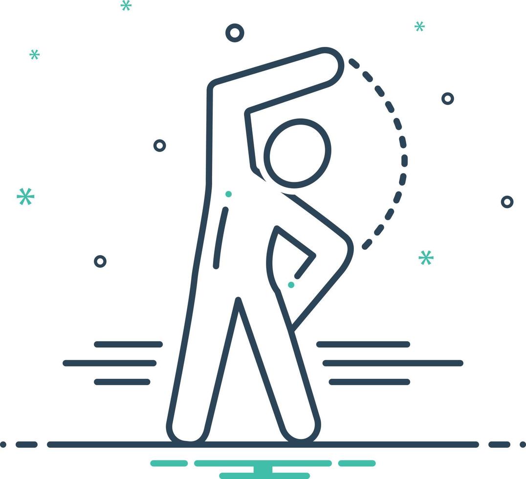 Mix icon for exercise vector