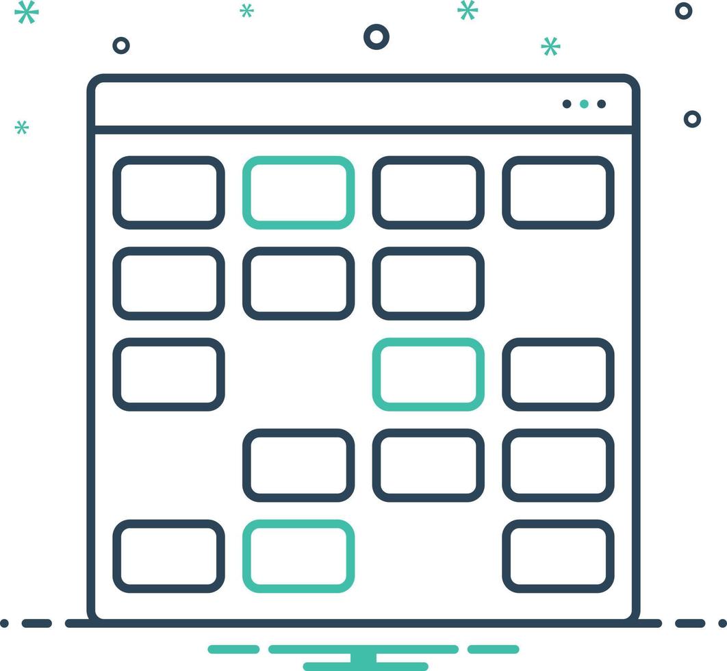 Mix icon for card vector