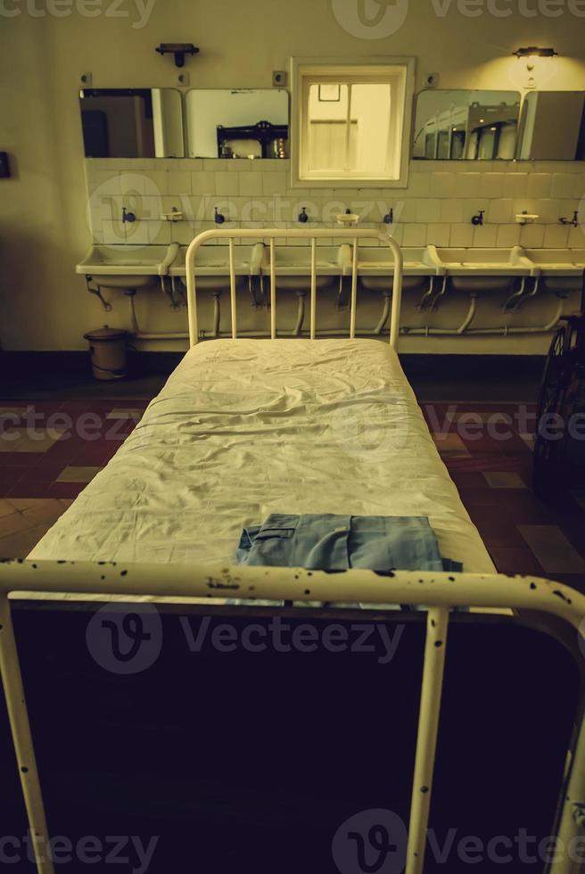 Old hospital beds photo