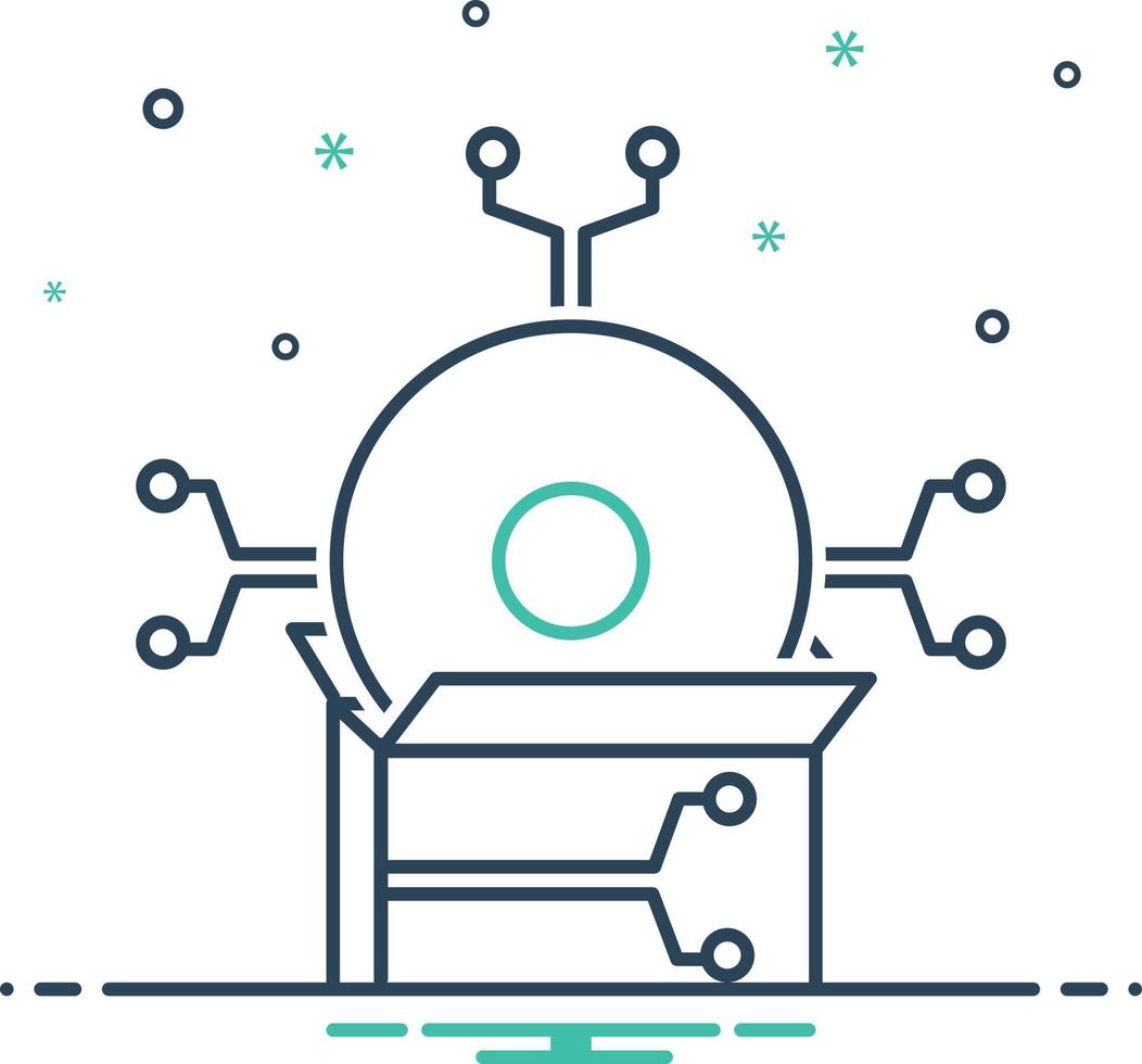 Mix icon for software vector