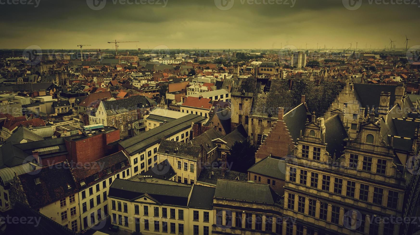 View of Ghent from the height photo