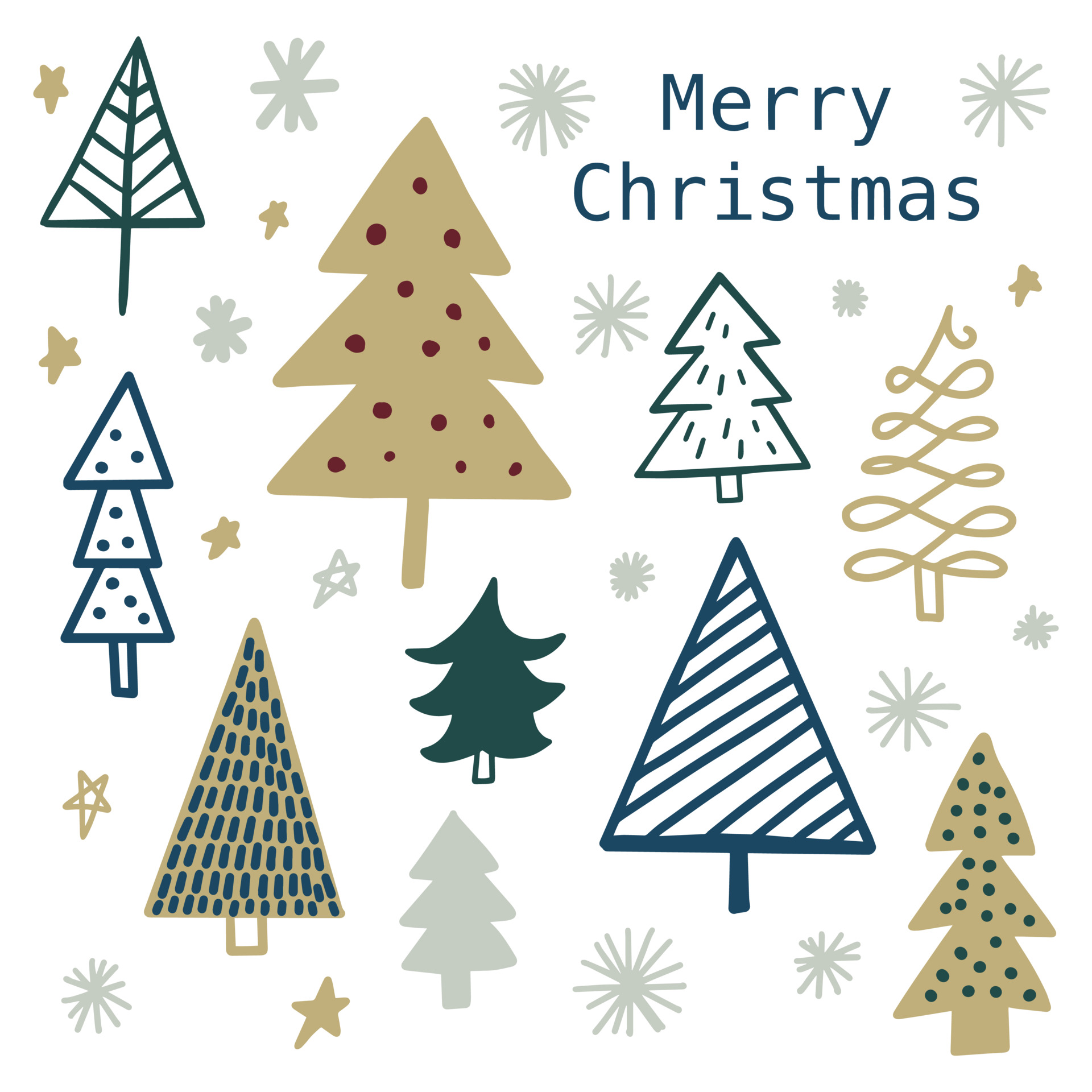 Austin Bulk Pickup 2022 Christmas Trees Big Set Of Different Simple Minimalistic Christmas Tree Hand Drawn Childish  Doodle Symbol. Festive New Year, Winter Holiday Design Element Collection  With Hand Drawn And Snowflakes. 3818080 Vector Art At Vecteezy