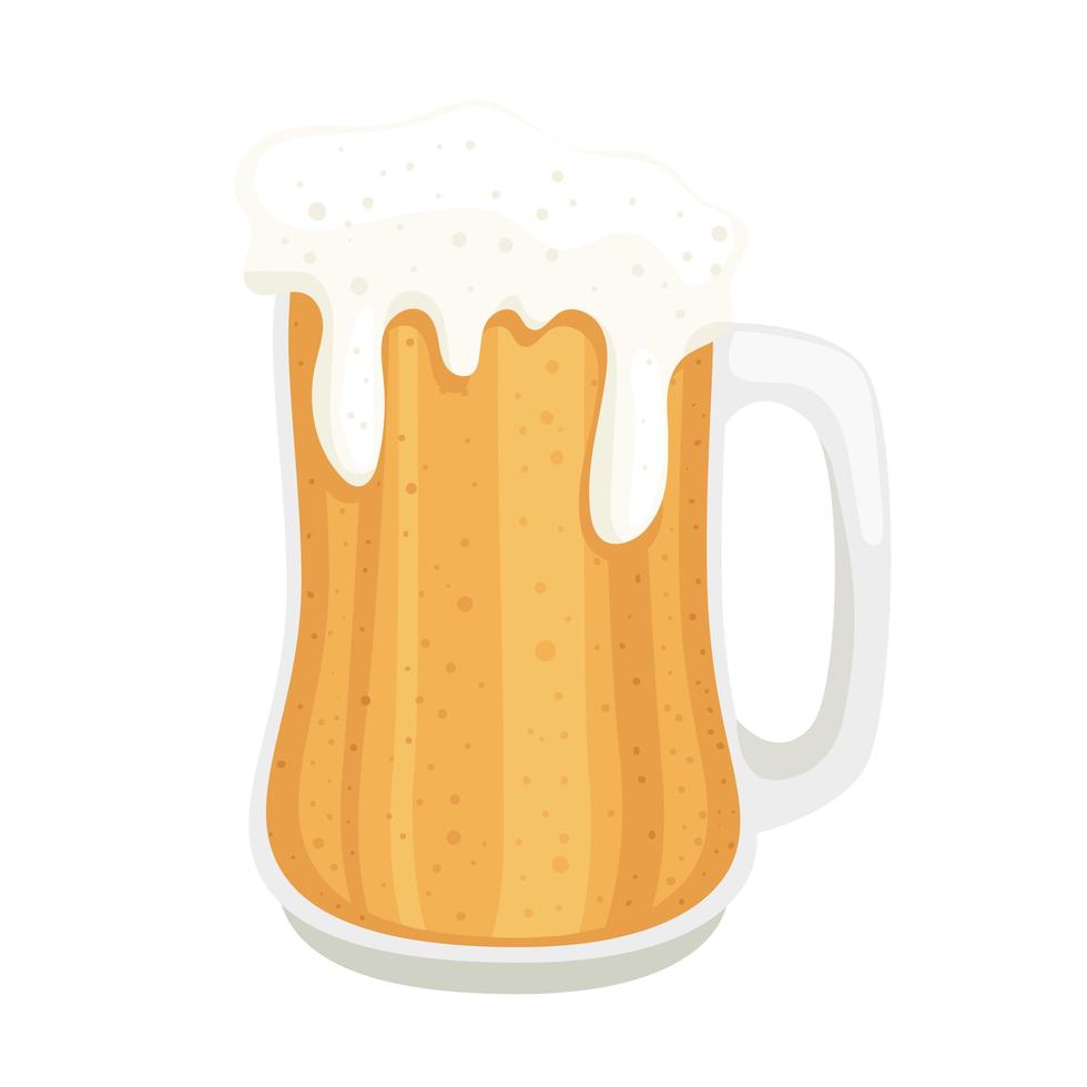 jar of beer icon vector