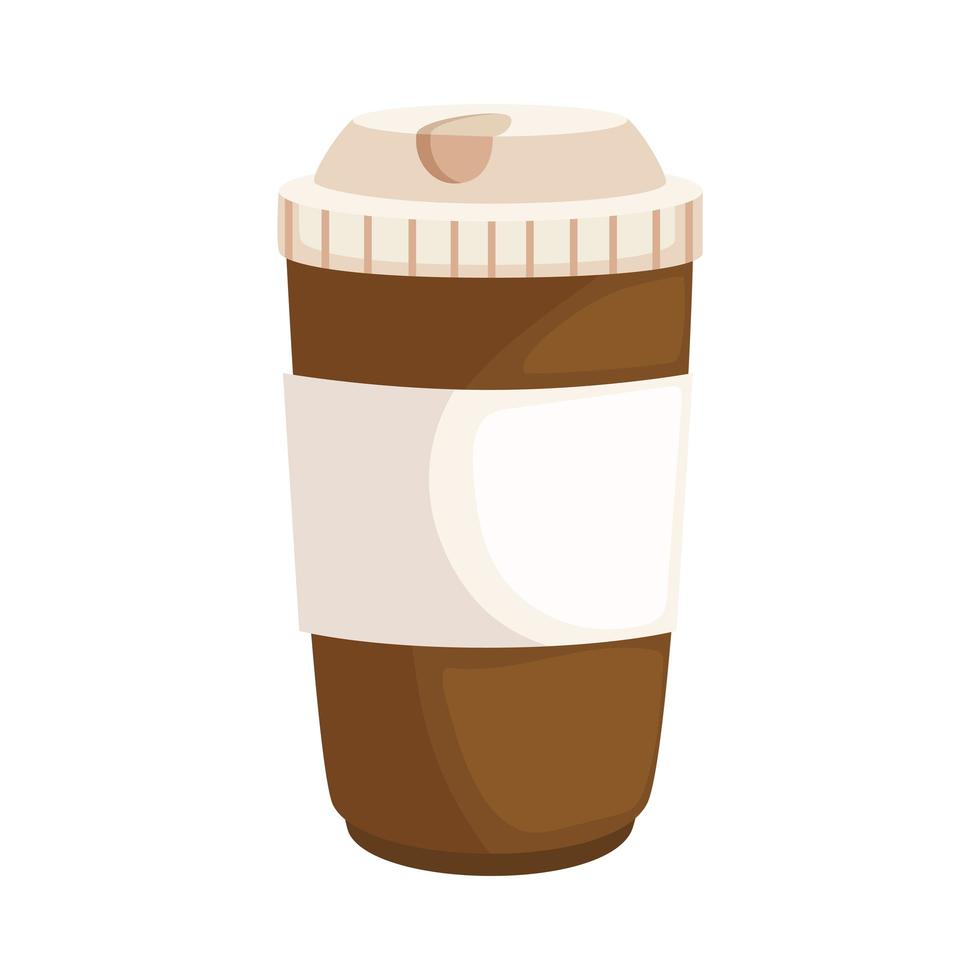 coffee in plastic pot vector