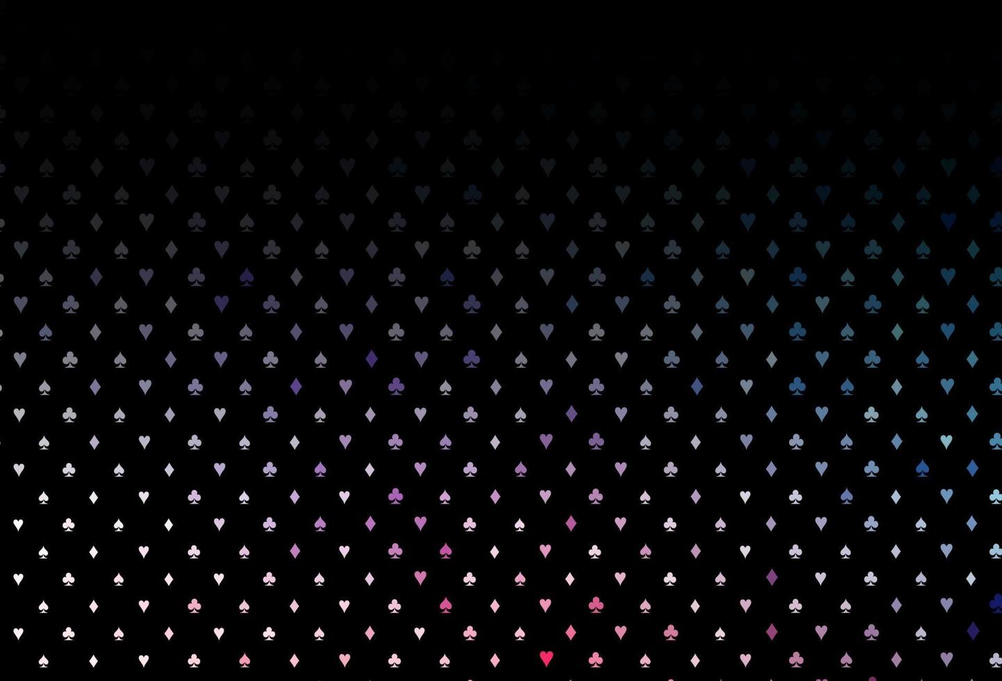 Dark blue, red vector pattern with symbol of cards.