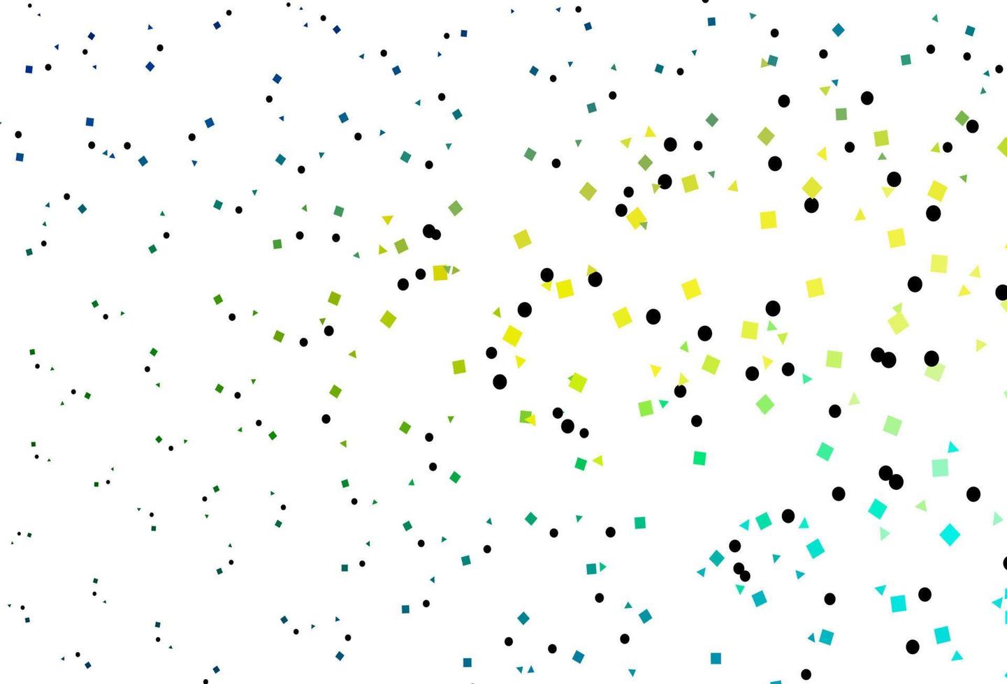 Light Blue, Yellow vector cover in polygonal style with circles.
