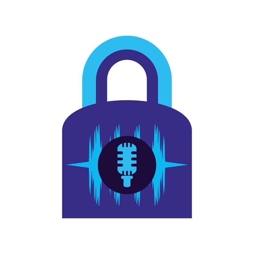 voice recognition security 3818312 Vector Art at Vecteezy