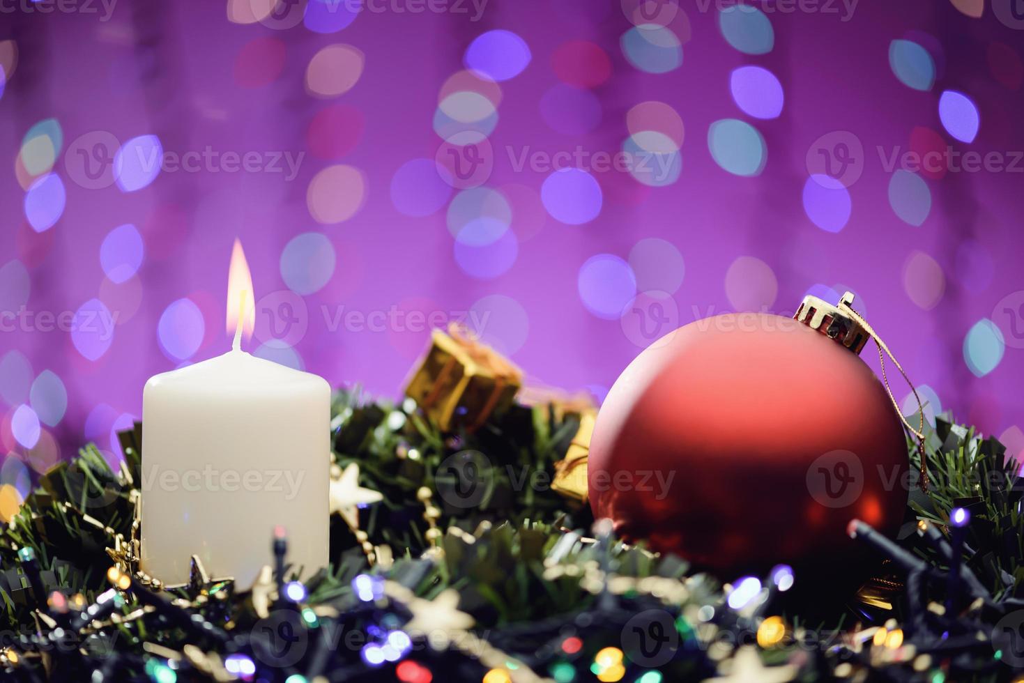 Christmas and New Year background with Christmas decorations, Media banner, Mockup photo