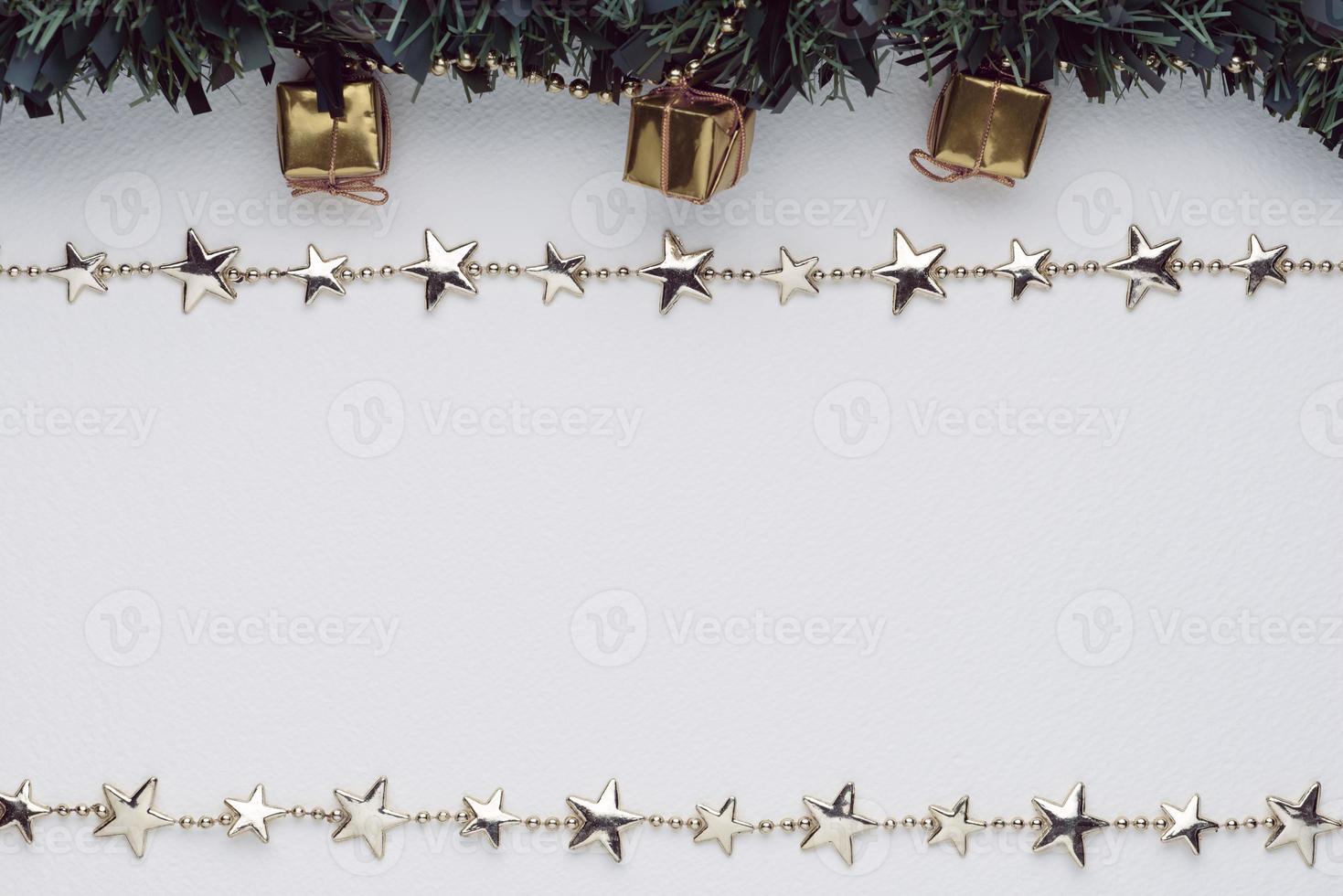 Christmas and New Year background with Christmas decorations, Media banner, Mockup, Flat design, Top view photo