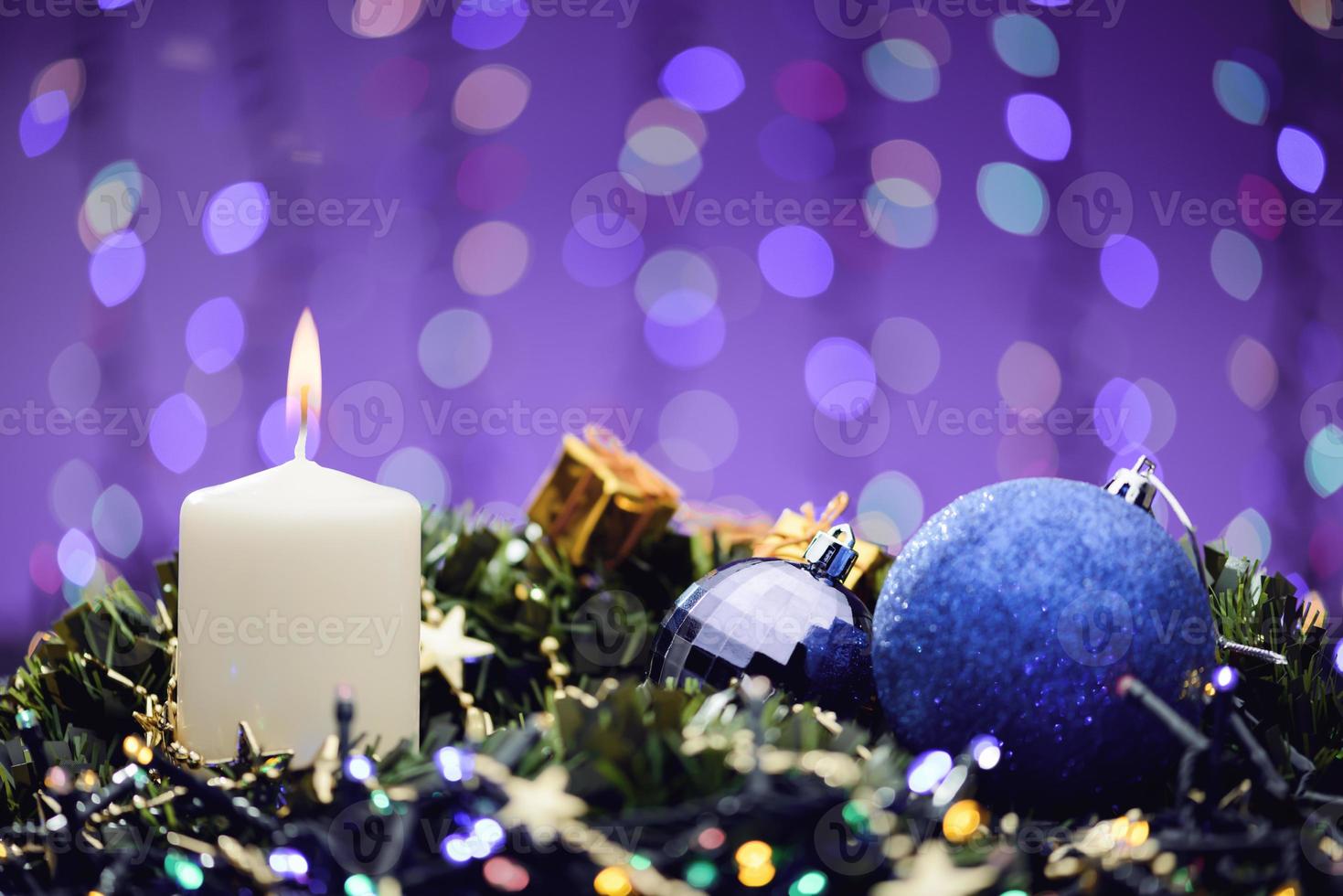 Christmas and New Year background with Christmas decorations, Media banner, Mockup photo