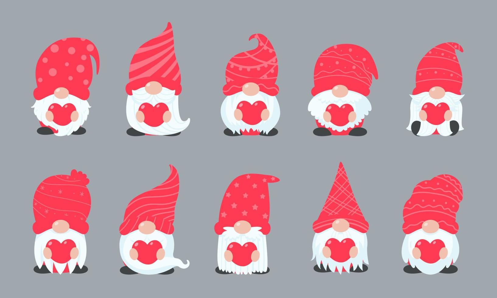 Christmas gnome. A little gnome wearing a red woolen hat. celebrate on christmas vector