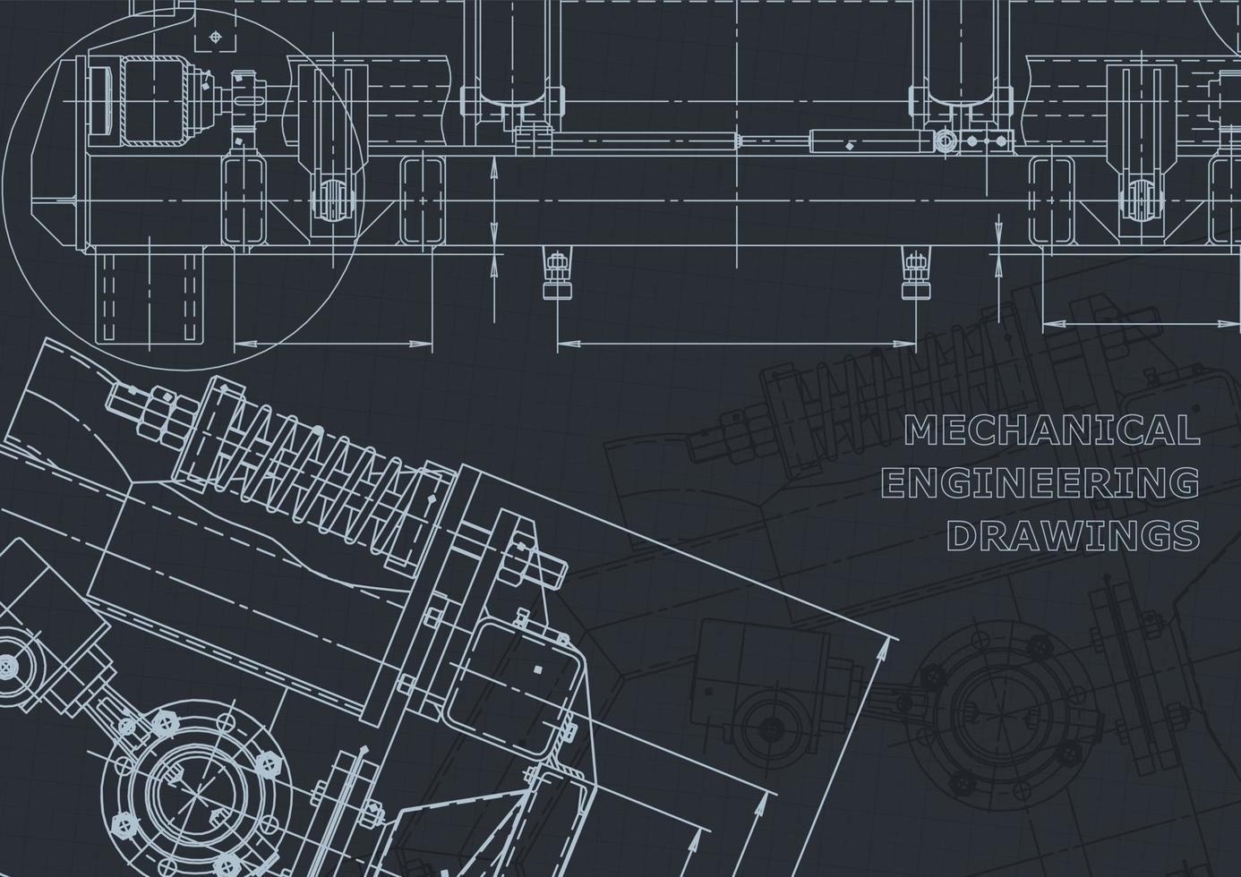 sistemas de diseño asistido por computadora. Plano. estilo oficial vector