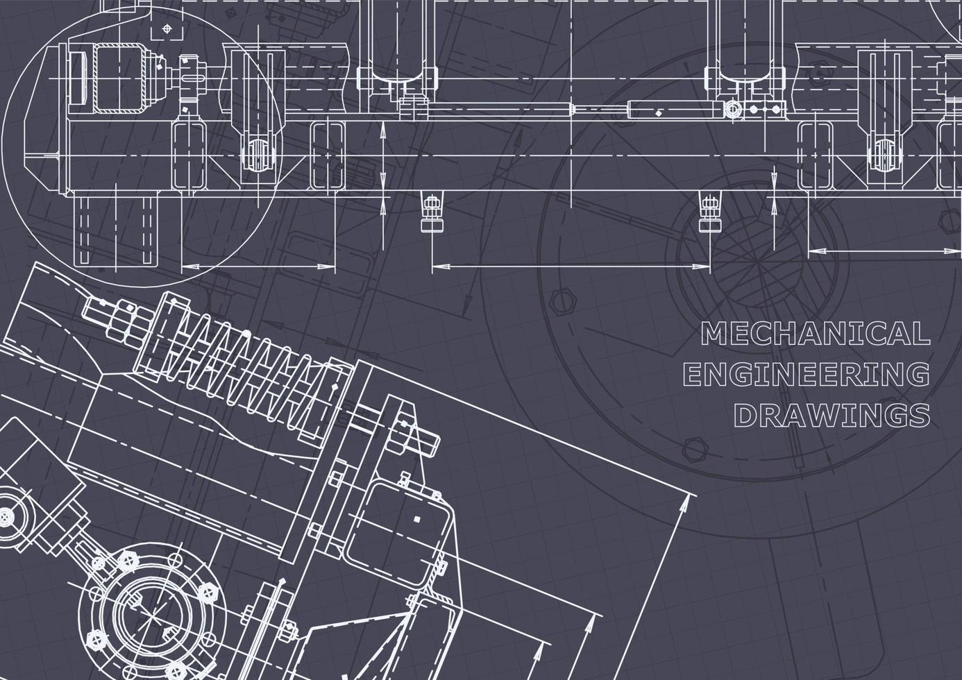 identidad corporativa. Plano. dibujos de ingenieria vectorial vector