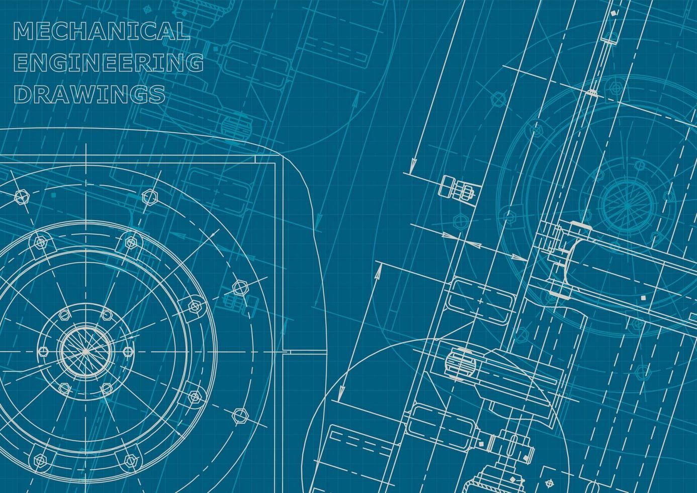 identidad corporativa. Plano. dibujos de ingenieria vectorial vector