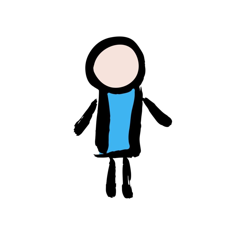 Doodle grunge style icon. Hand drawing paint, brush drawing. Decorative element vector