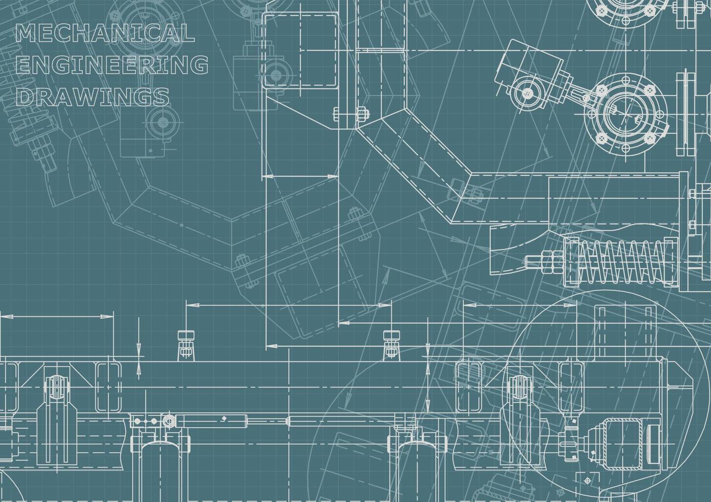 identidad corporativa. Plano. dibujos de ingenieria vectorial vector