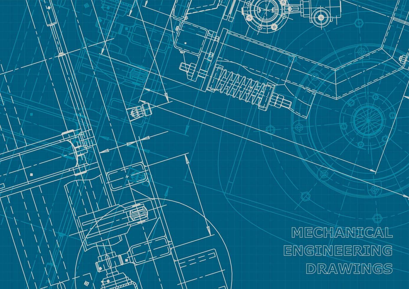 identidad corporativa. Plano. dibujos de ingenieria vectorial vector