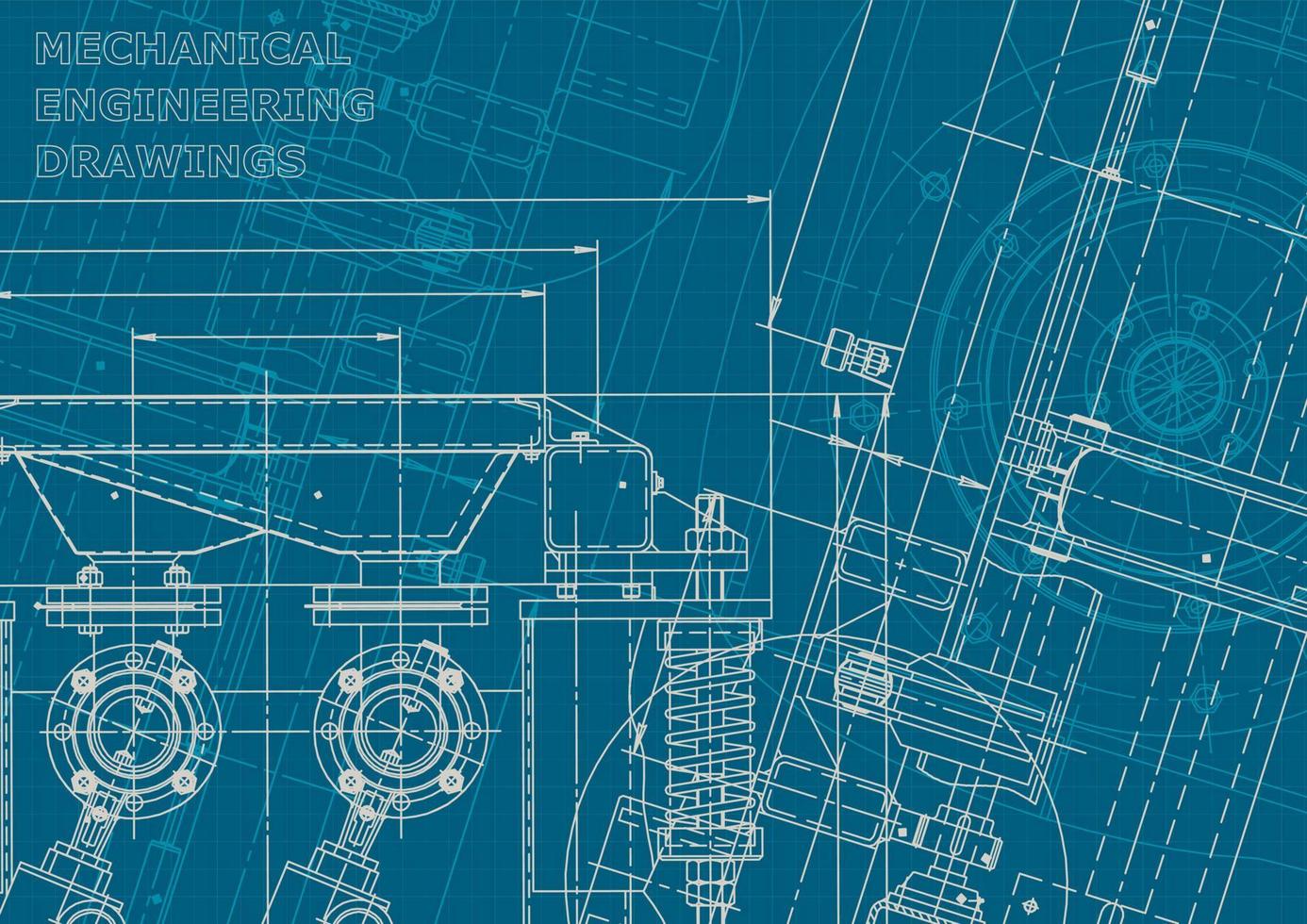 identidad corporativa. Plano. dibujos de ingenieria vectorial vector