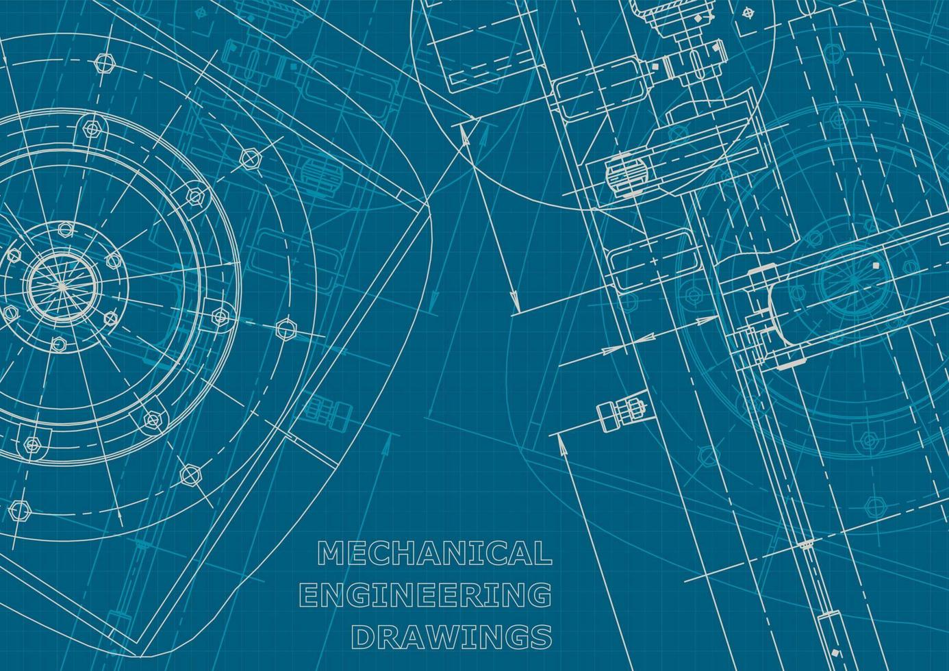 identidad corporativa. Plano. dibujos de ingenieria vectorial vector