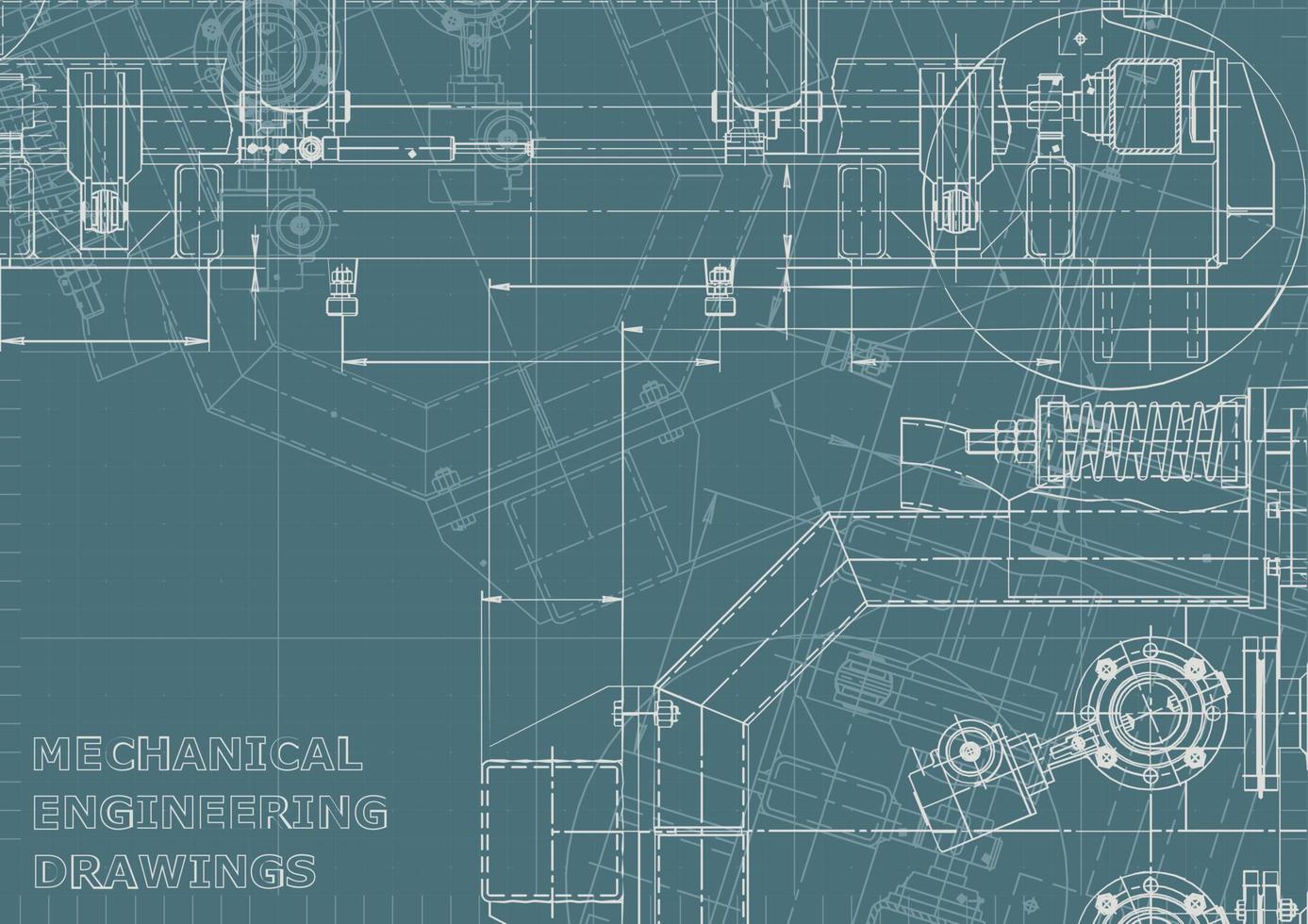 identidad corporativa. Plano. dibujos de ingenieria vectorial vector