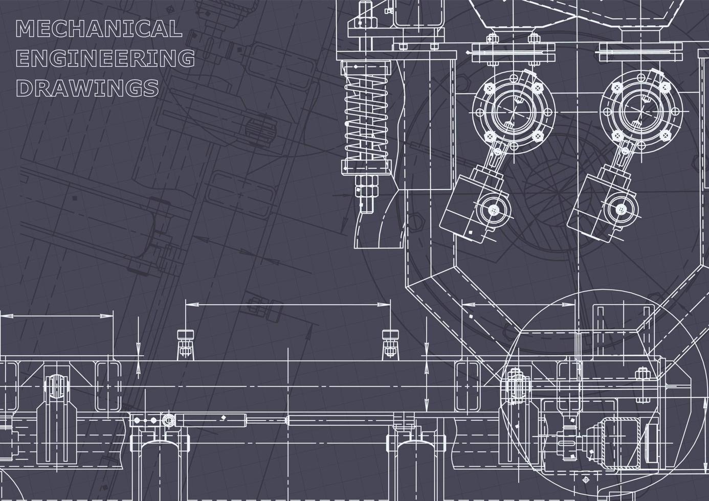 Corporate Identity. Blueprint. Vector engineering drawings