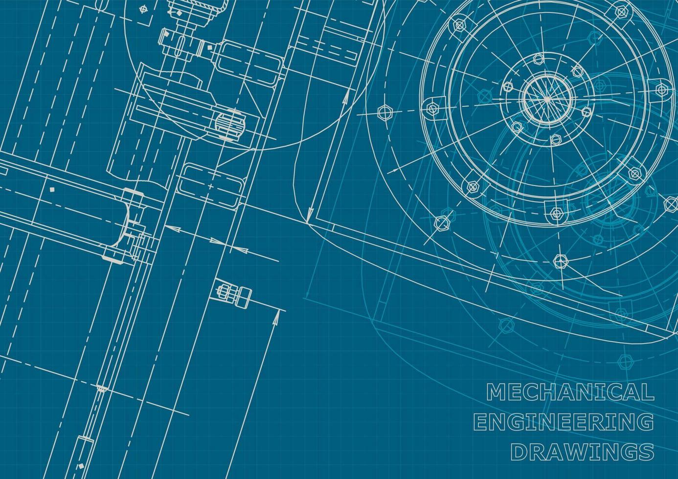 identidad corporativa. Plano. dibujos de ingenieria vectorial vector