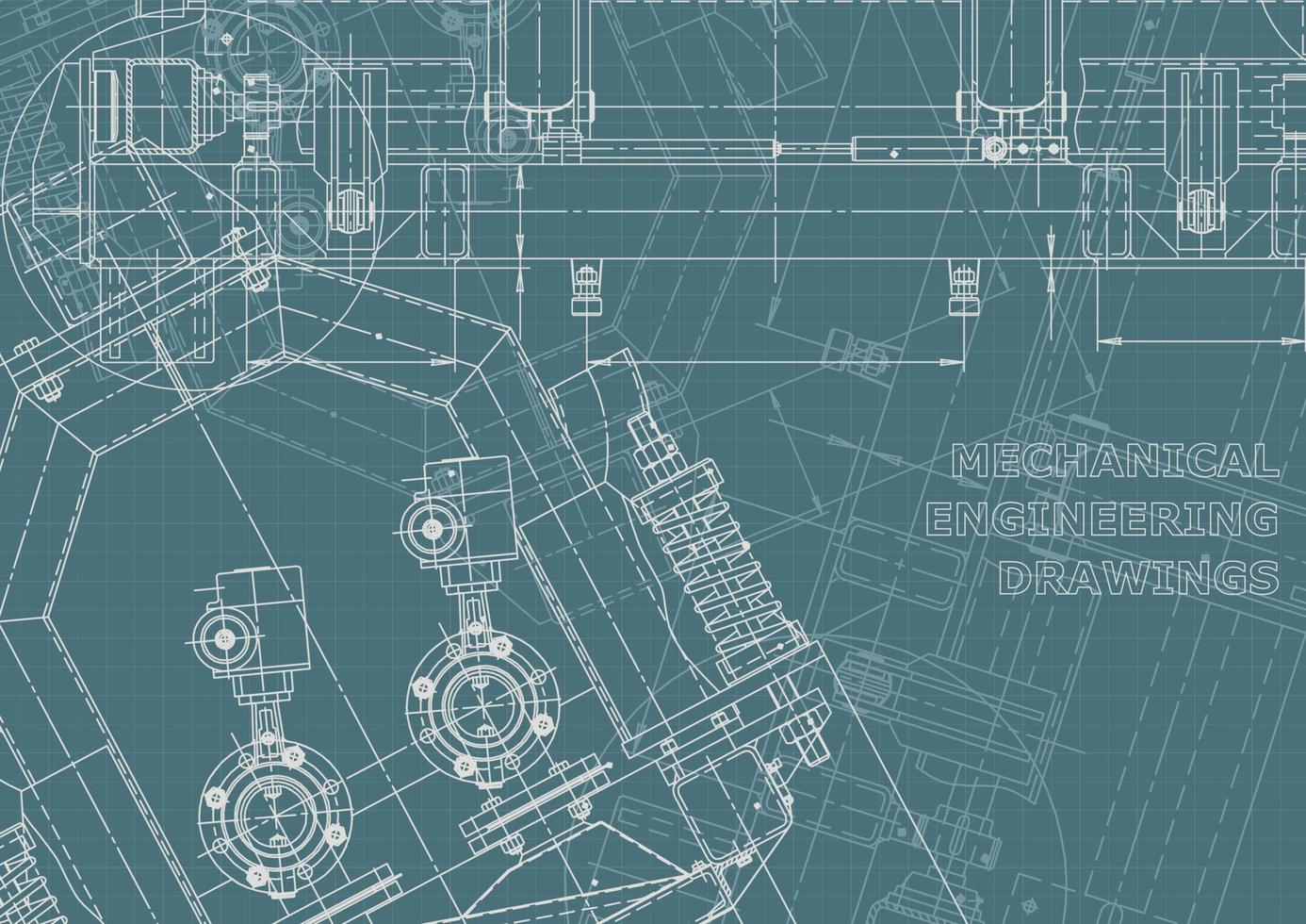 identidad corporativa. Plano. dibujos de ingenieria vectorial vector