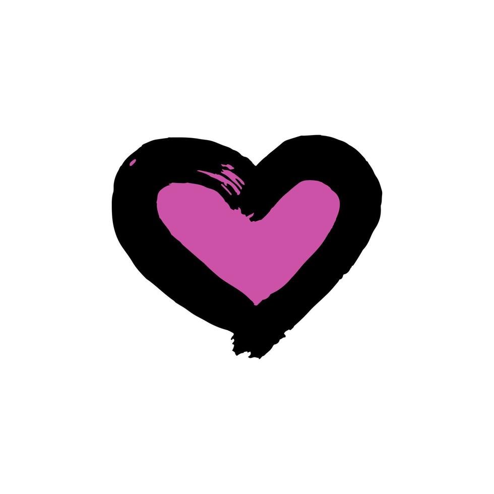 Doodle grunge style icon. Hand drawing paint, brush drawing. Isolated on a white background vector