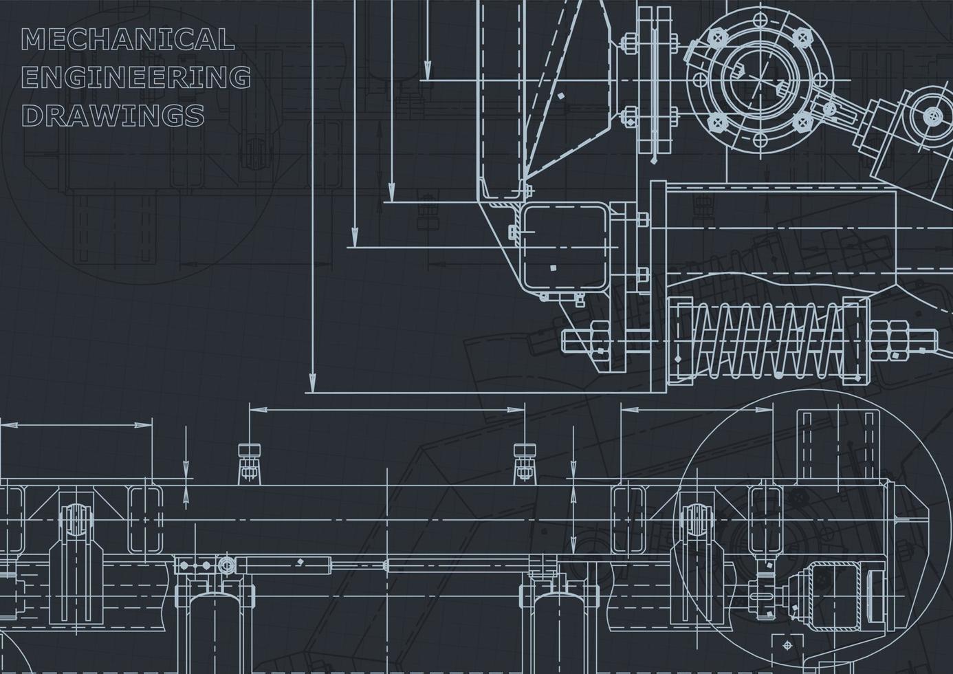 sistemas de diseño asistido por computadora. Plano. estilo oficial vector