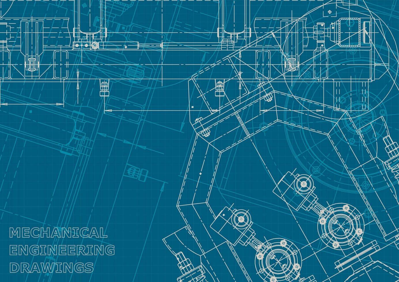 identidad corporativa. Plano. dibujos de ingenieria vectorial vector