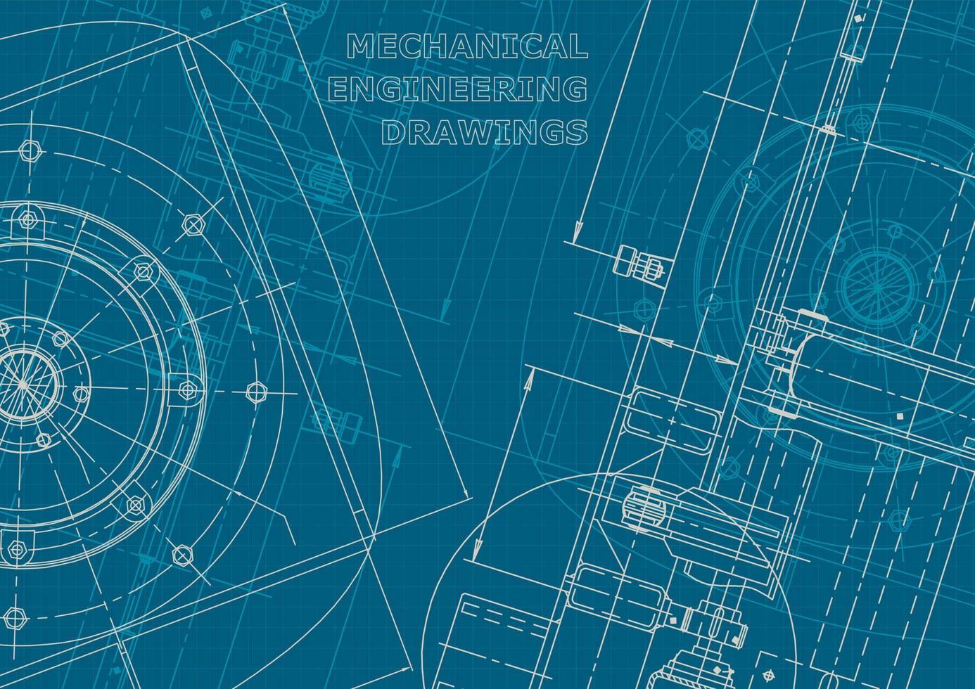 identidad corporativa. Plano. dibujos de ingenieria vectorial vector