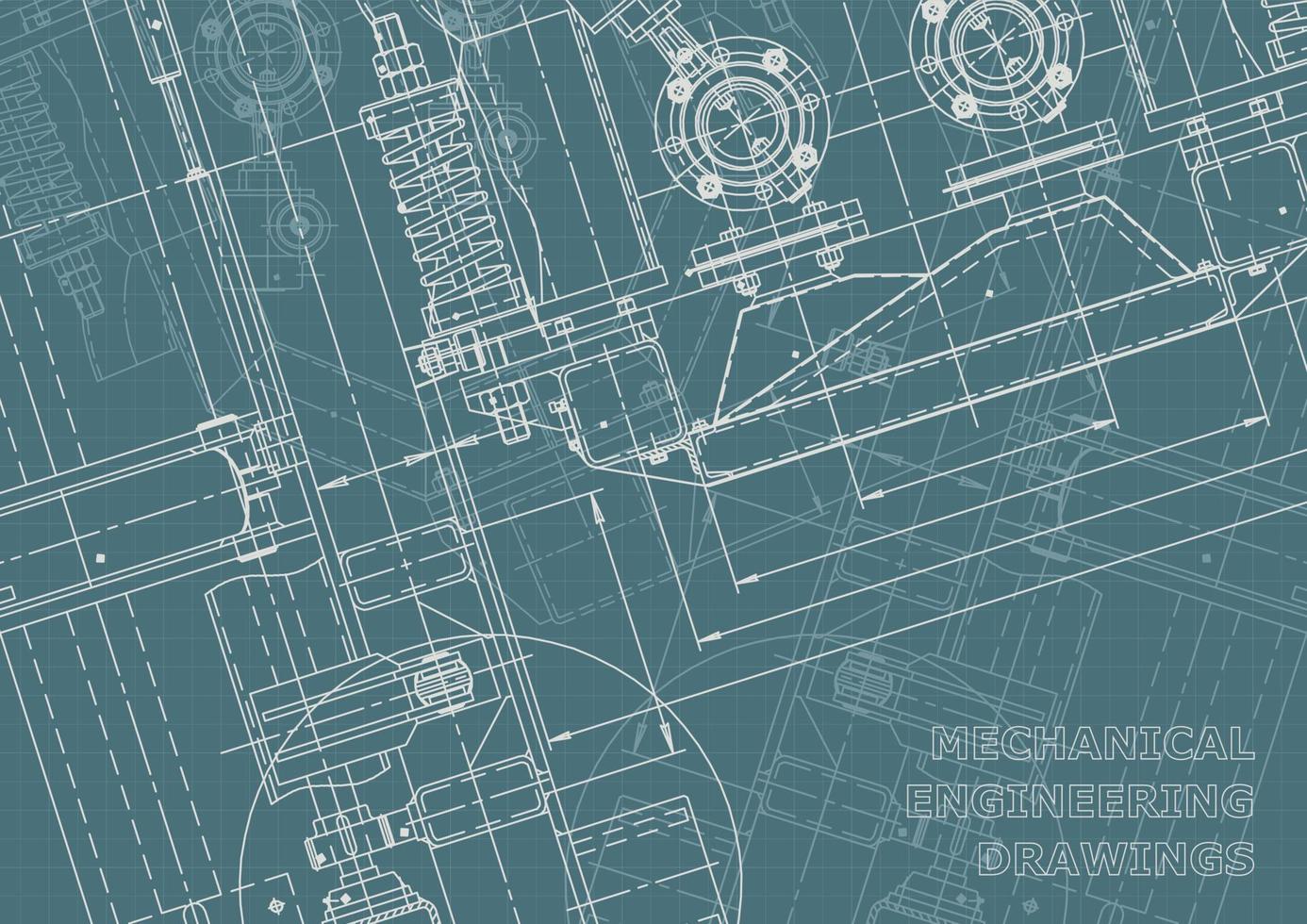 identidad corporativa. Plano. dibujos de ingenieria vectorial vector