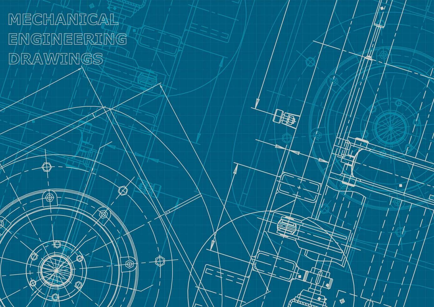 identidad corporativa. Plano. dibujos de ingenieria vectorial vector