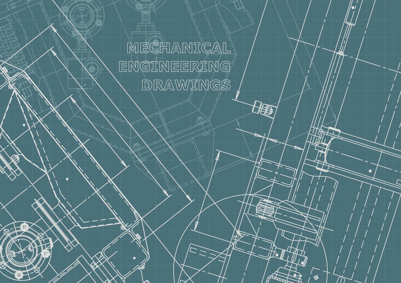 identidad corporativa. Plano. dibujos de ingenieria vectorial vector