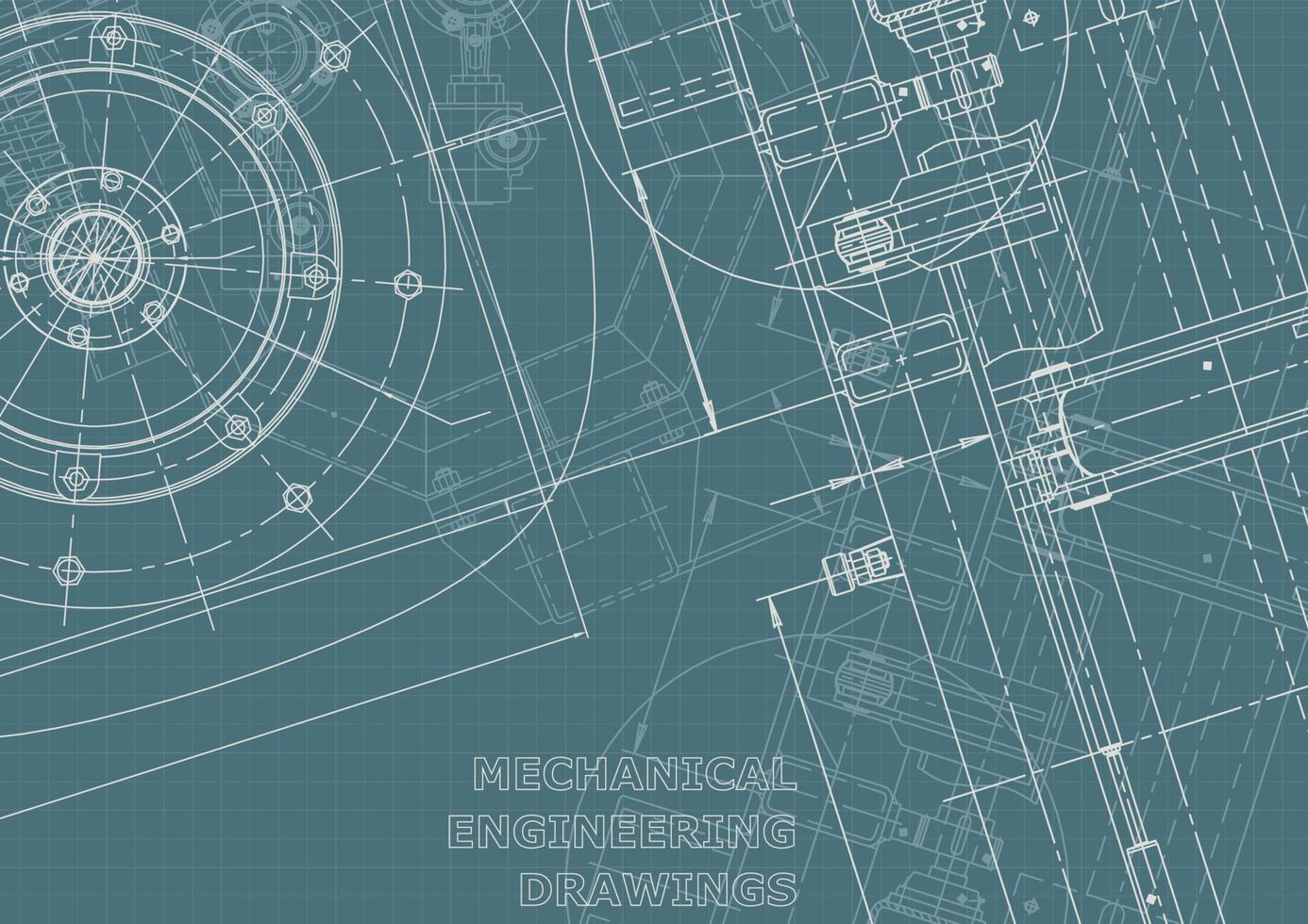 identidad corporativa. Plano. dibujos de ingenieria vectorial vector