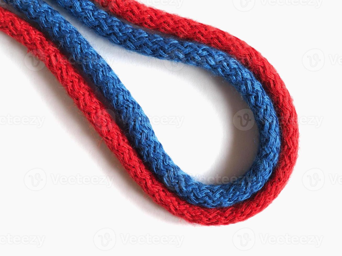 red and blue rope photo
