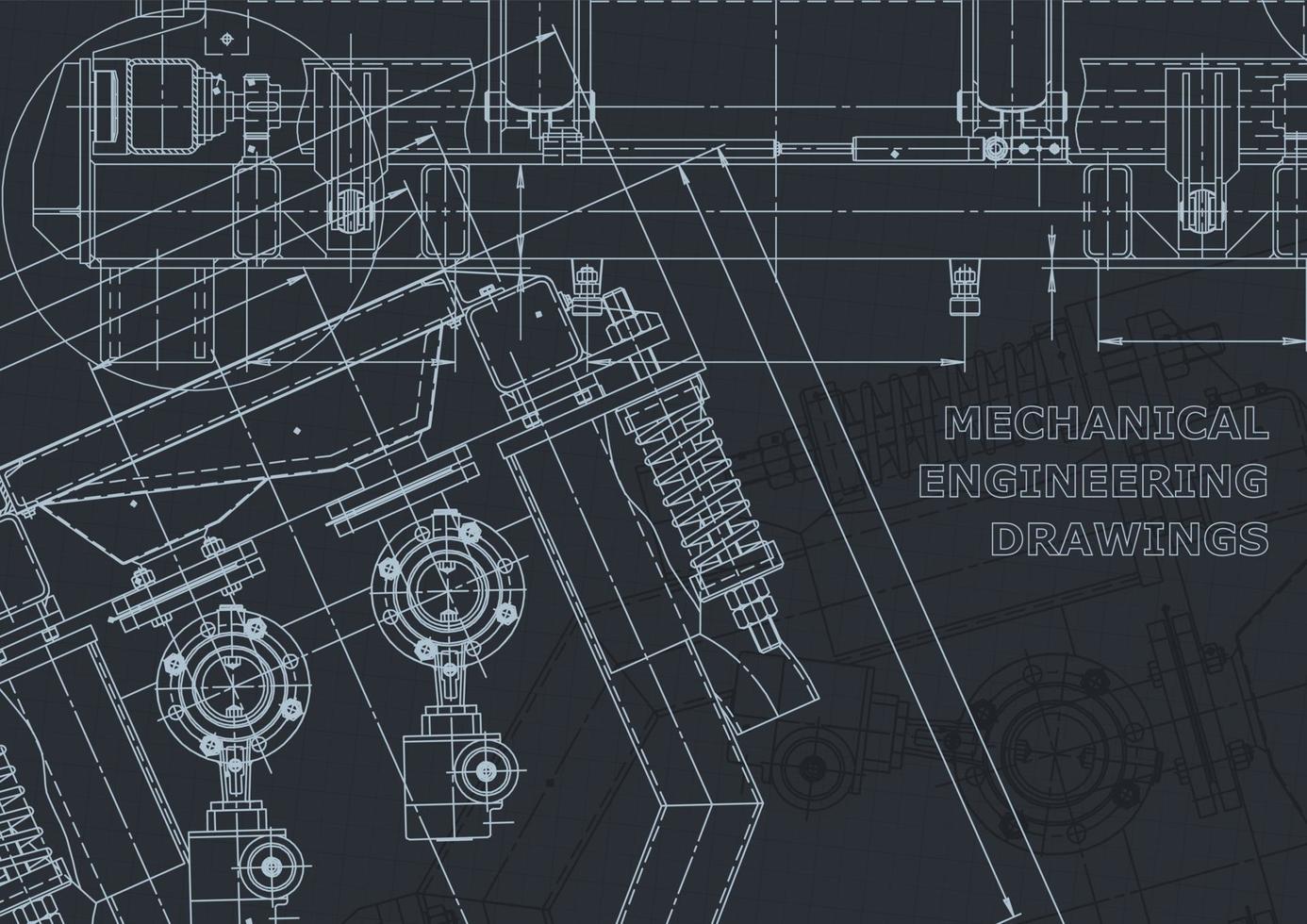 sistemas de diseño asistido por computadora. Plano. estilo oficial vector