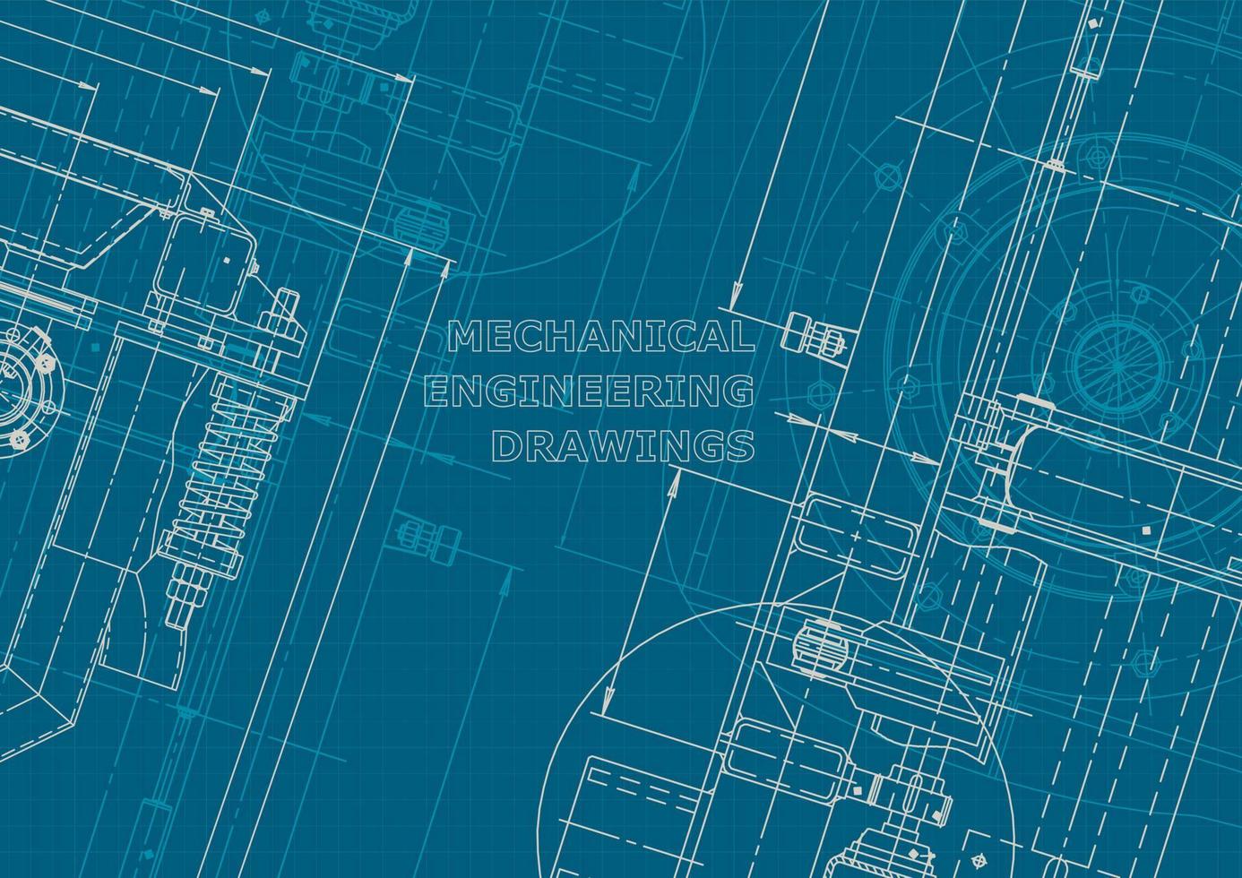 identidad corporativa. Plano. dibujos de ingenieria vectorial vector