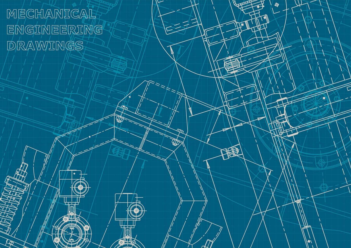 identidad corporativa. Plano. dibujos de ingenieria vectorial vector