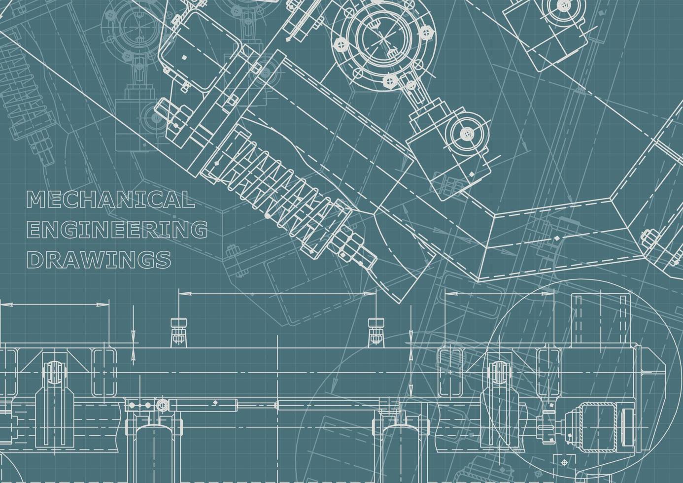 identidad corporativa. Plano. dibujos de ingenieria vectorial vector