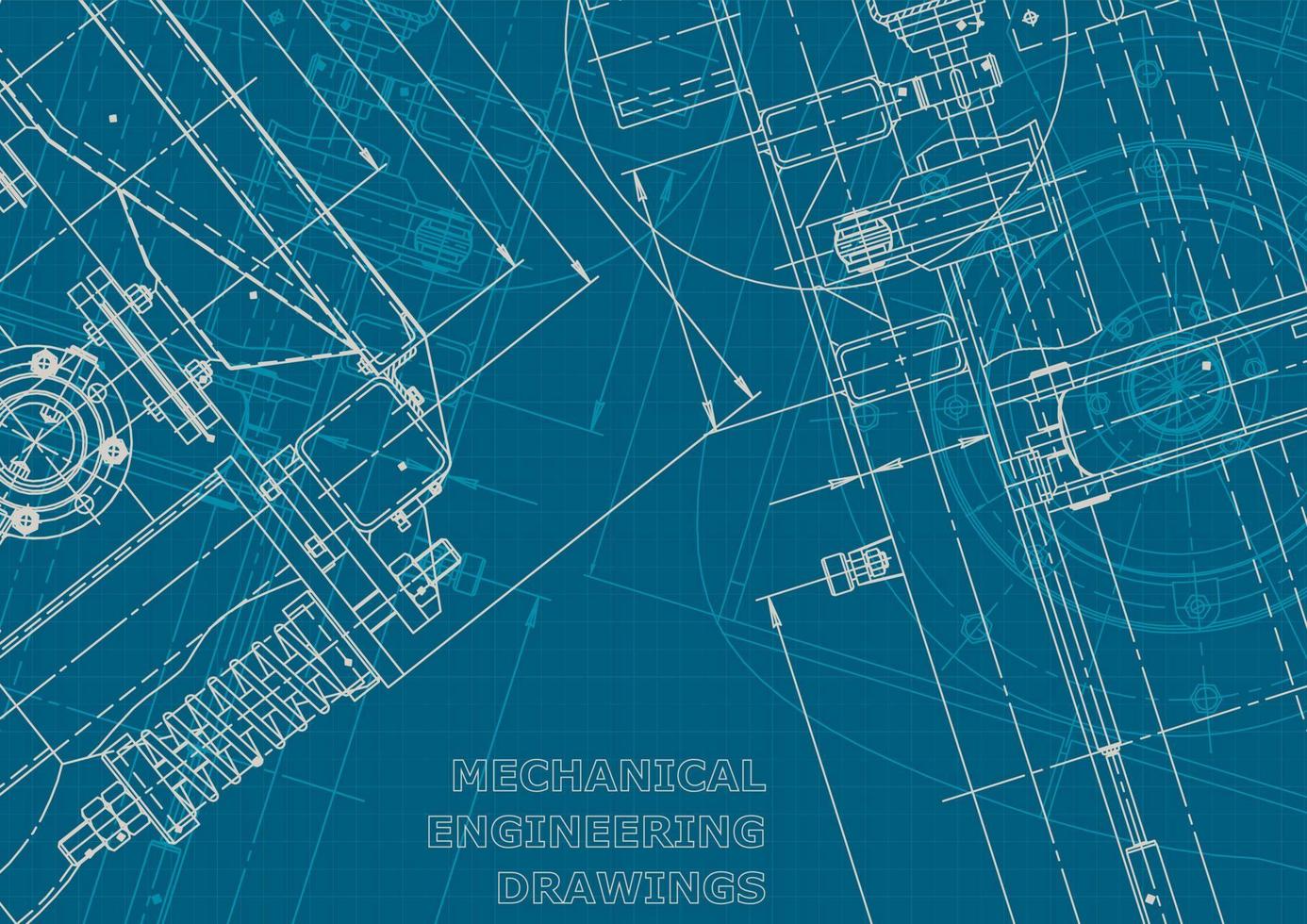 identidad corporativa. Plano. dibujos de ingenieria vectorial vector