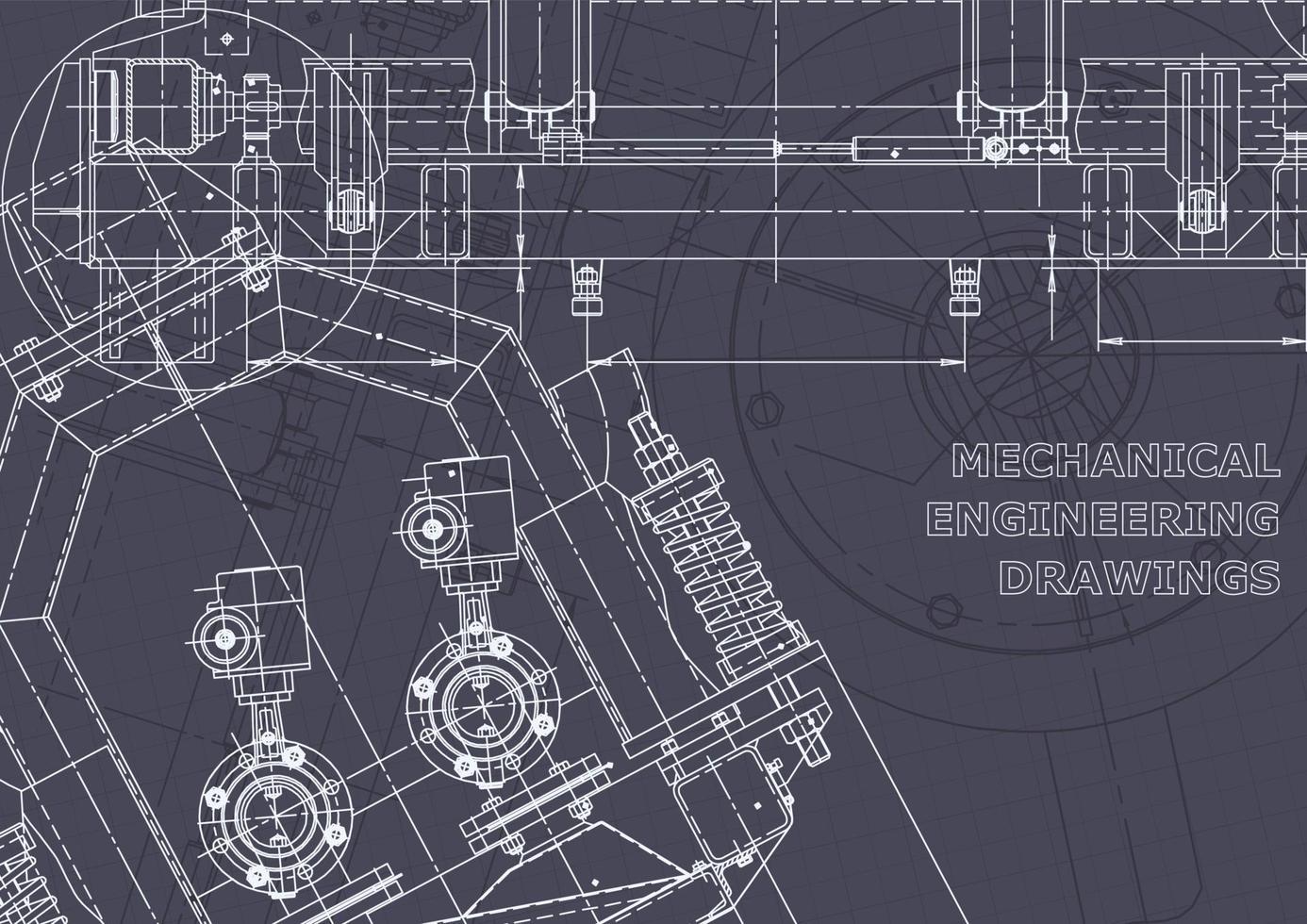 identidad corporativa. Plano. dibujos de ingenieria vectorial vector