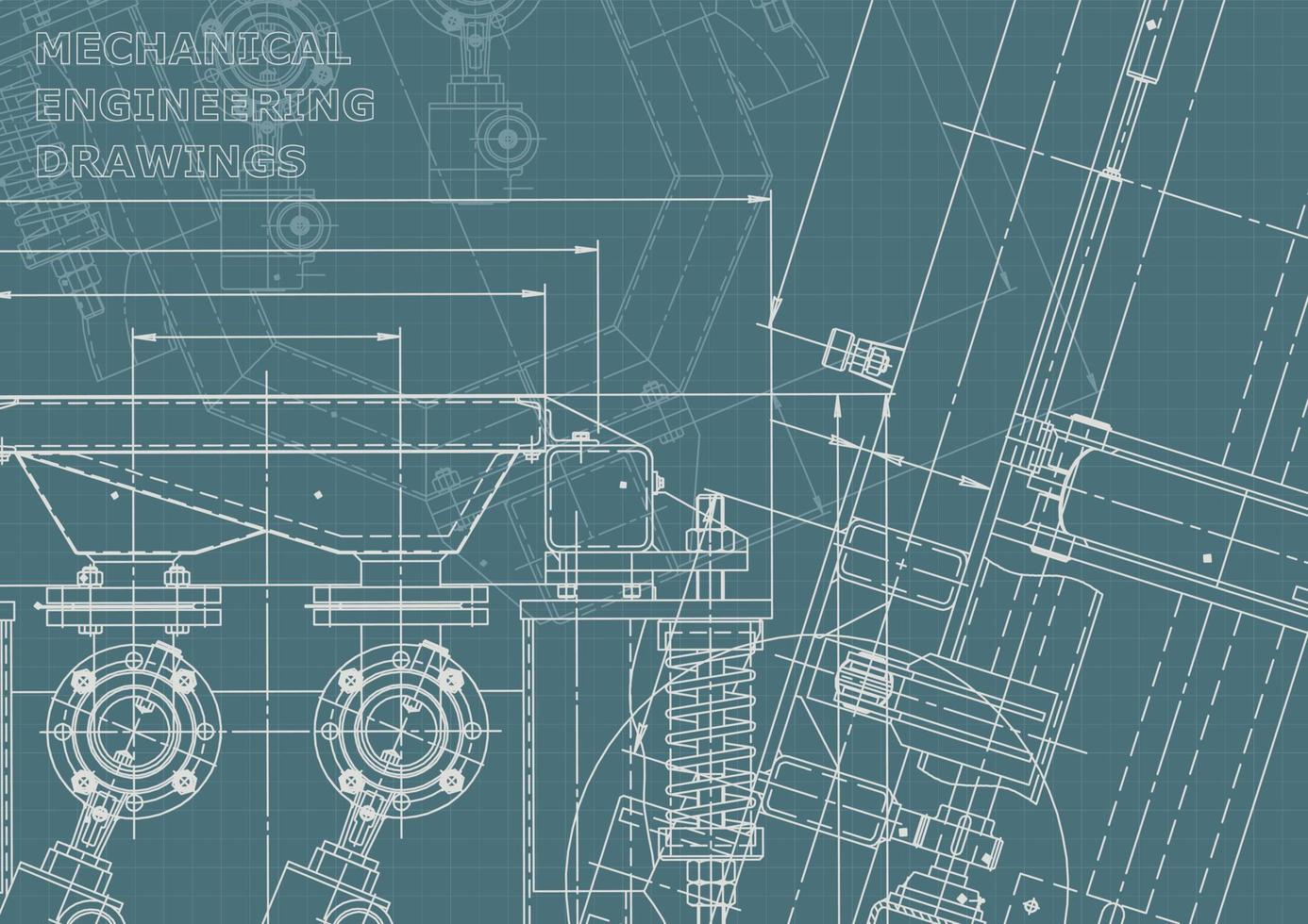 identidad corporativa. Plano. dibujos de ingenieria vectorial vector